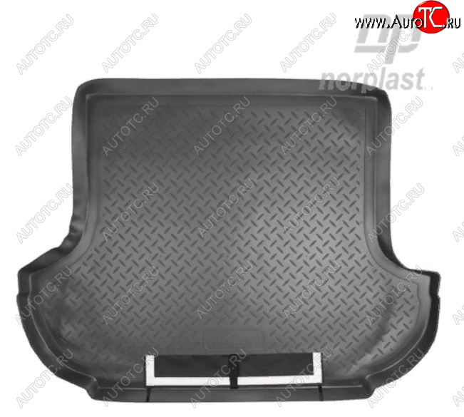 3 199 р. Коврик багажника Norplast Unidec Mitsubishi Outlander XL (CW)  дорестайлинг (2005-2009) (Черный, с погрузочным ковриком (фартуком))  с доставкой в г. Керчь