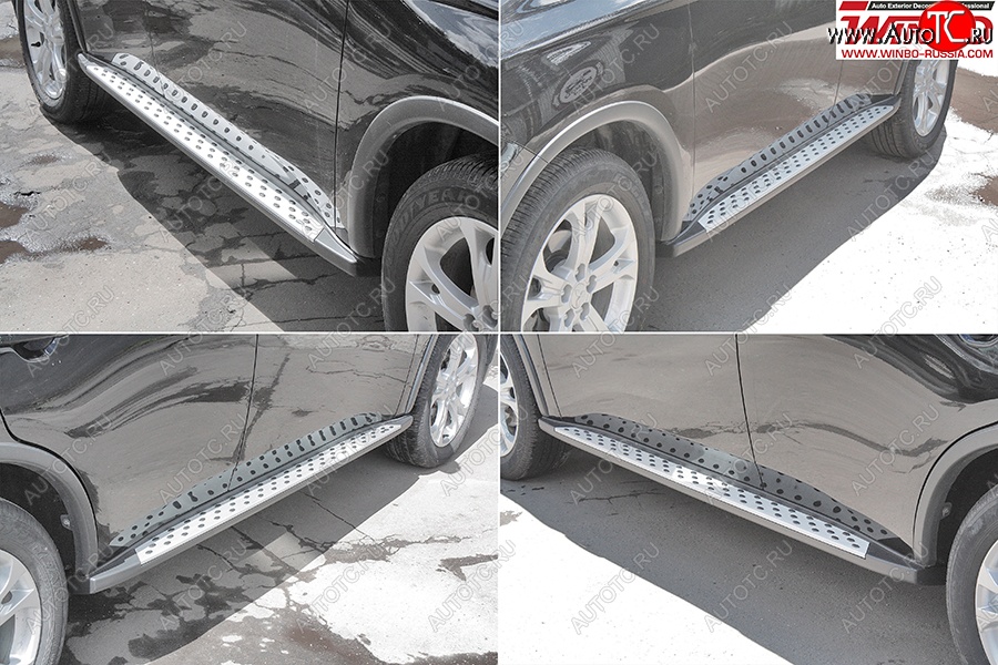15 399 р. Подножки боковые WINBO OE Style  Mitsubishi Outlander  GF (2012-2018) дорестайлинг, 2-ой рестайлинг (Песчаное покрытие (зернистая поверхность))  с доставкой в г. Керчь