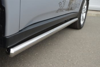 Защита порогов на SLITKOFF (труба D63) Mitsubishi Outlander GF дорестайлинг (2012-2014)