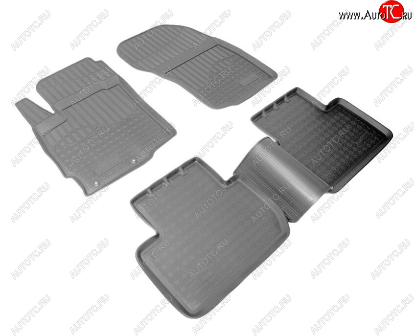 2 359 р. Комплект ковриков в салон Norplast Unidec Mitsubishi Outlander GF 2-ой рестайлинг (2015-2018) (Цвет: черный)  с доставкой в г. Керчь