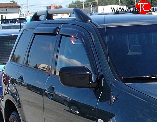 4 199 р. Дефлекторы окон (ветровики) Novline 4 шт Mitsubishi Outlander CU (2003-2009)  с доставкой в г. Керчь
