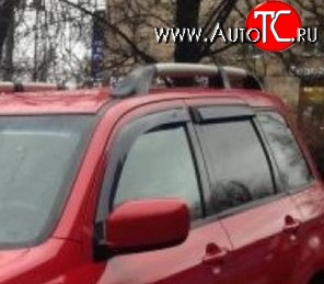 999 р. Комплект дефлекторов окон (ветровиков) 4 шт. Russtal Mitsubishi Outlander CU (2003-2009)  с доставкой в г. Керчь
