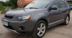 5 449 р. Решётка радиатора (рестайлинг) Sport Mitsubishi Outlander XL (CW)  рестайлинг (2010-2013) (Неокрашенная)  с доставкой в г. Керчь. Увеличить фотографию 3