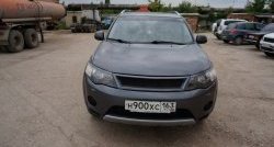 1 949 р. Реснички на фары (рестайлинг) Sport  Mitsubishi Outlander  XL (2010-2013) (CW)  рестайлинг (Неокрашенные)  с доставкой в г. Керчь. Увеличить фотографию 2