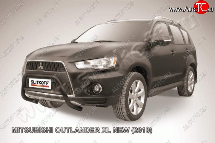 16 899 р. Кенгурятник d57 низкий  Mitsubishi Outlander  XL (2010-2013) (CW)  рестайлинг (Цвет: серебристый)  с доставкой в г. Керчь