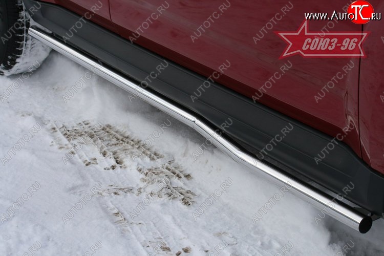 8 954 р. Защита порогов Souz-96 (d42) Mitsubishi Outlander XL (CW)  рестайлинг (2010-2013)  с доставкой в г. Керчь