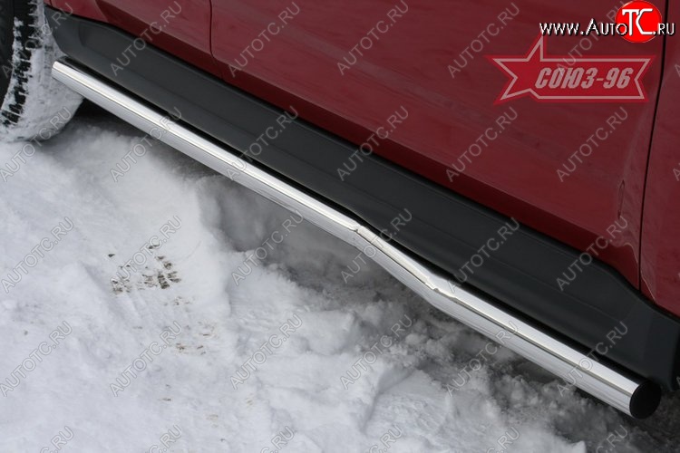 9 314 р. Защита порогов Souz-96 (d60) Mitsubishi Outlander XL (CW)  рестайлинг (2010-2013)  с доставкой в г. Керчь