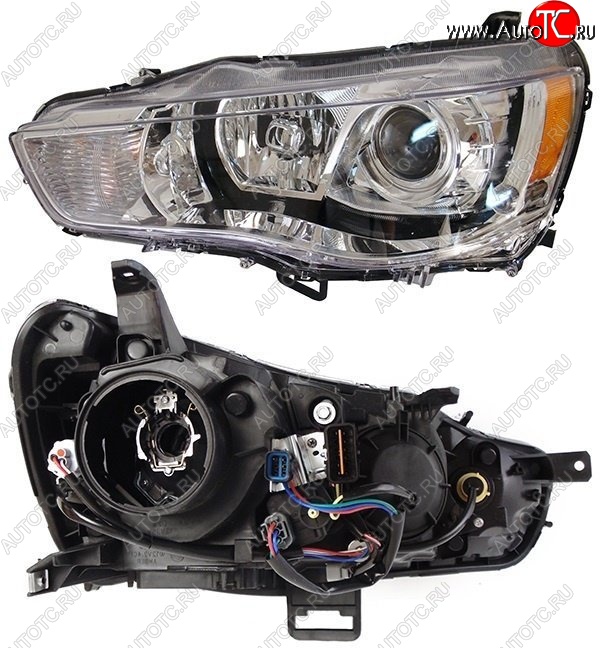11 999 р. Правая фара SAT (под ксенон)  Mitsubishi Outlander  XL (2010-2013) (CW)  рестайлинг  с доставкой в г. Керчь