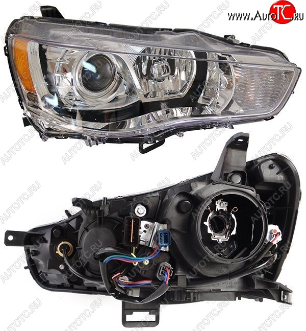 11 999 р. Левая фара SAT (под ксенон)  Mitsubishi Outlander  XL (2010-2013) (CW)  рестайлинг  с доставкой в г. Керчь