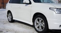 6 199 р. Пороги накладки Broomer Design Mitsubishi Outlander GF дорестайлинг (2012-2014) (Неокрашенные)  с доставкой в г. Керчь. Увеличить фотографию 3
