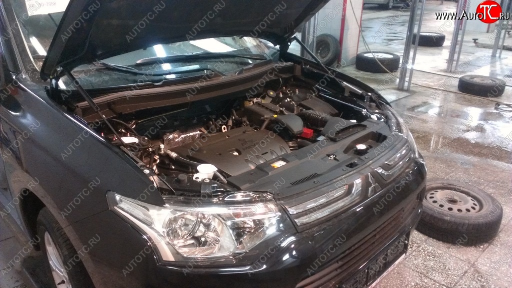 2 199 р. Газовые упоры капота Berkut Mitsubishi Outlander GF дорестайлинг (2012-2014)  с доставкой в г. Керчь
