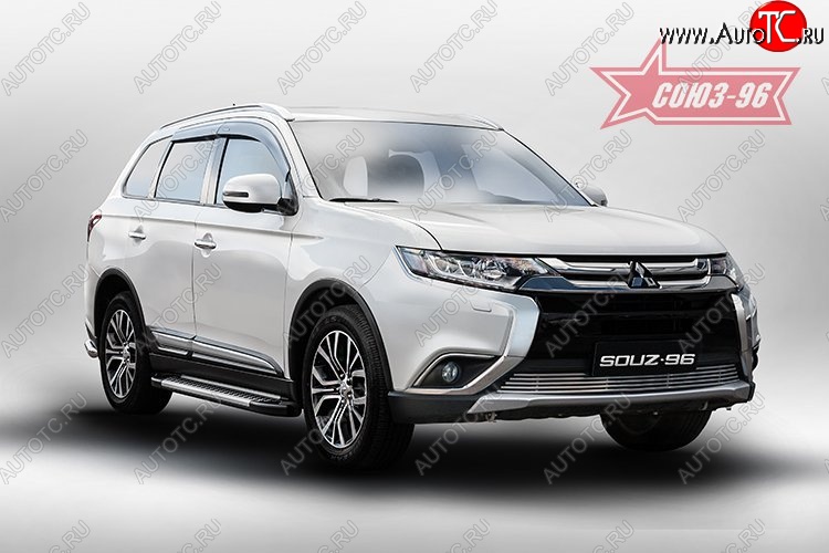 3 959 р. Декоративный элемент воздухозаборника Souz-96 (d10) Mitsubishi Outlander GF 2-ой рестайлинг (2015-2018)  с доставкой в г. Керчь