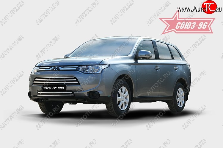 9 899 р. Декоративные элементы воздухозаборника Souz-96 (d16) Mitsubishi Outlander GF дорестайлинг (2012-2014)  с доставкой в г. Керчь