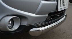 14 999 р. Одинарная защита переднего бампера диаметром 76 мм SLITKOFF  Mitsubishi Outlander  GF (2012-2014) дорестайлинг  с доставкой в г. Керчь. Увеличить фотографию 2