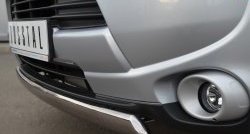 10 849 р. Защита переднего бампера (Ø75х42 мм, нержавейка) Russtal Mitsubishi Outlander GF дорестайлинг (2012-2014)  с доставкой в г. Керчь. Увеличить фотографию 3