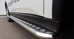 24 649 р. Широкая защита порогов (рестайлинг) SLITKOFF  Mitsubishi Outlander  GF (2014-2016) 1-ый рестайлинг  с доставкой в г. Керчь. Увеличить фотографию 3