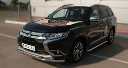 24 649 р. Широкая защита порогов SLITKOFF  Mitsubishi Outlander  GF (2015-2018) 2-ой рестайлинг  с доставкой в г. Керчь. Увеличить фотографию 4