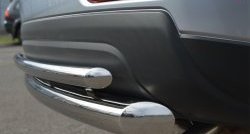 14 449 р. Защита заднего бампера (Ø76 и 42 мм, нержавейка) SLITKOFF  Mitsubishi Outlander  GF (2012-2014) дорестайлинг  с доставкой в г. Керчь. Увеличить фотографию 3