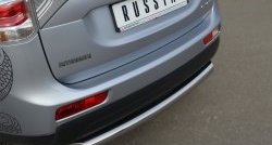 14 999 р. Одинарная защита заднего бампера из трубы диаметром 76 мм SLITKOFF  Mitsubishi Outlander  GF (2012-2014) дорестайлинг  с доставкой в г. Керчь. Увеличить фотографию 2
