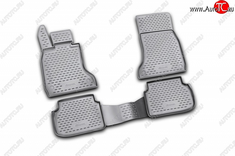 2 589 р. Комплект ковриков в салон (2WD) Element-Autofamily 4 шт. (полиуретан) Mitsubishi Outlander GF дорестайлинг (2012-2014)  с доставкой в г. Керчь