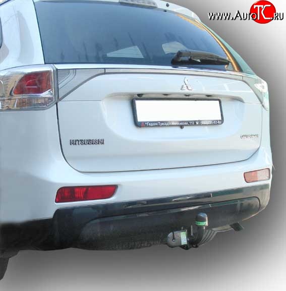 16 999 р. Фаркоп Лидер Плюс  Mitsubishi Outlander  GF (2012-2014) дорестайлинг (Без электропакета)  с доставкой в г. Керчь