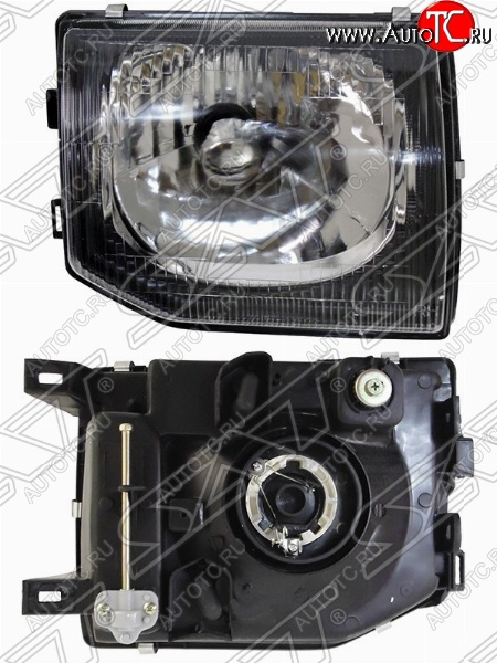 4 199 р. Правая фара передняя SAT  Mitsubishi Pajero ( 2 V30/V40,  2 V20) (1997-1999) рестайлинг  с доставкой в г. Керчь