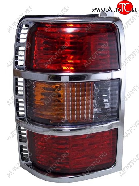 3 989 р. Левый фонарь (хром/хрусталь) SAT  Mitsubishi Pajero ( 2 V30/V40 5 дв.,  2 V20) (1991-1997) дорестайлинг  с доставкой в г. Керчь