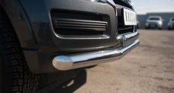 17 799 р. Защита переднего бампера (2 трубы Ø76 и 75х42 мм, нержавейка) Russtal Mitsubishi Pajero 4 V90 2-ой рестайлинг (2014-2020)  с доставкой в г. Керчь. Увеличить фотографию 3