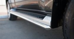 15 849 р. Защита порогов из круглой трубы диаметром 42 мм SLITKOFF  Mitsubishi Pajero  4 V90 (2014-2020) 2-ой рестайлинг  с доставкой в г. Керчь. Увеличить фотографию 3