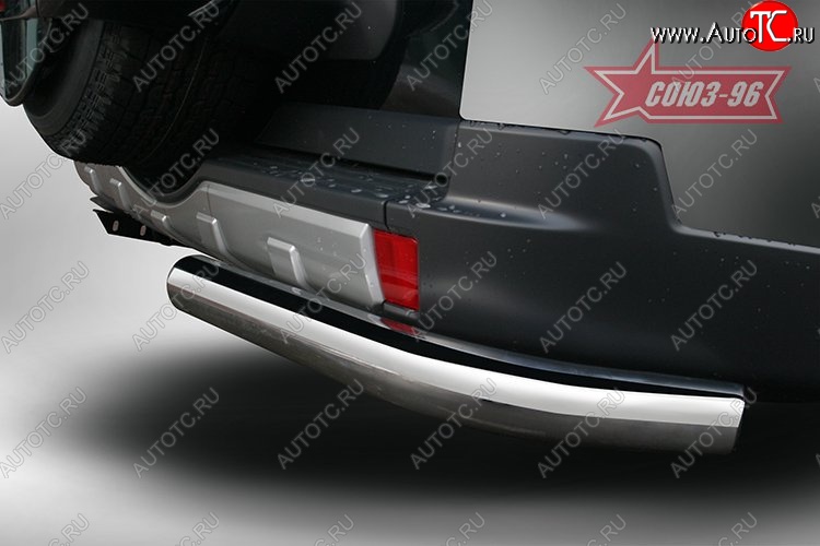 10 529 р. Защита заднего бампера из боковых уголков Souz-96 (d76) Mitsubishi Pajero 4 V90 2-ой рестайлинг (2014-2020)  с доставкой в г. Керчь