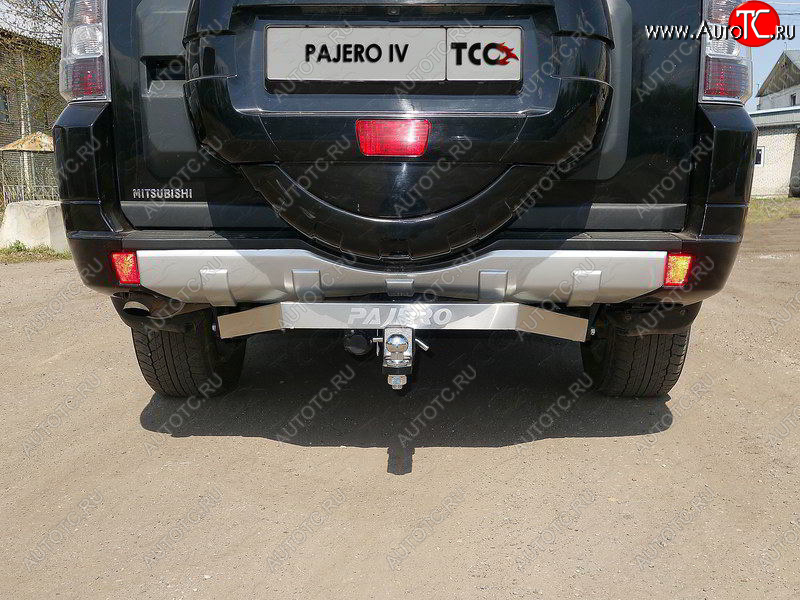 17 799 р. Фаркоп (тягово-сцепное устройство) TCC (надпись Pajero) Mitsubishi Pajero 4 V80 3 дв. 1-ый рестайлинг (2011-2014) (Оцинкованный, шар E)  с доставкой в г. Керчь