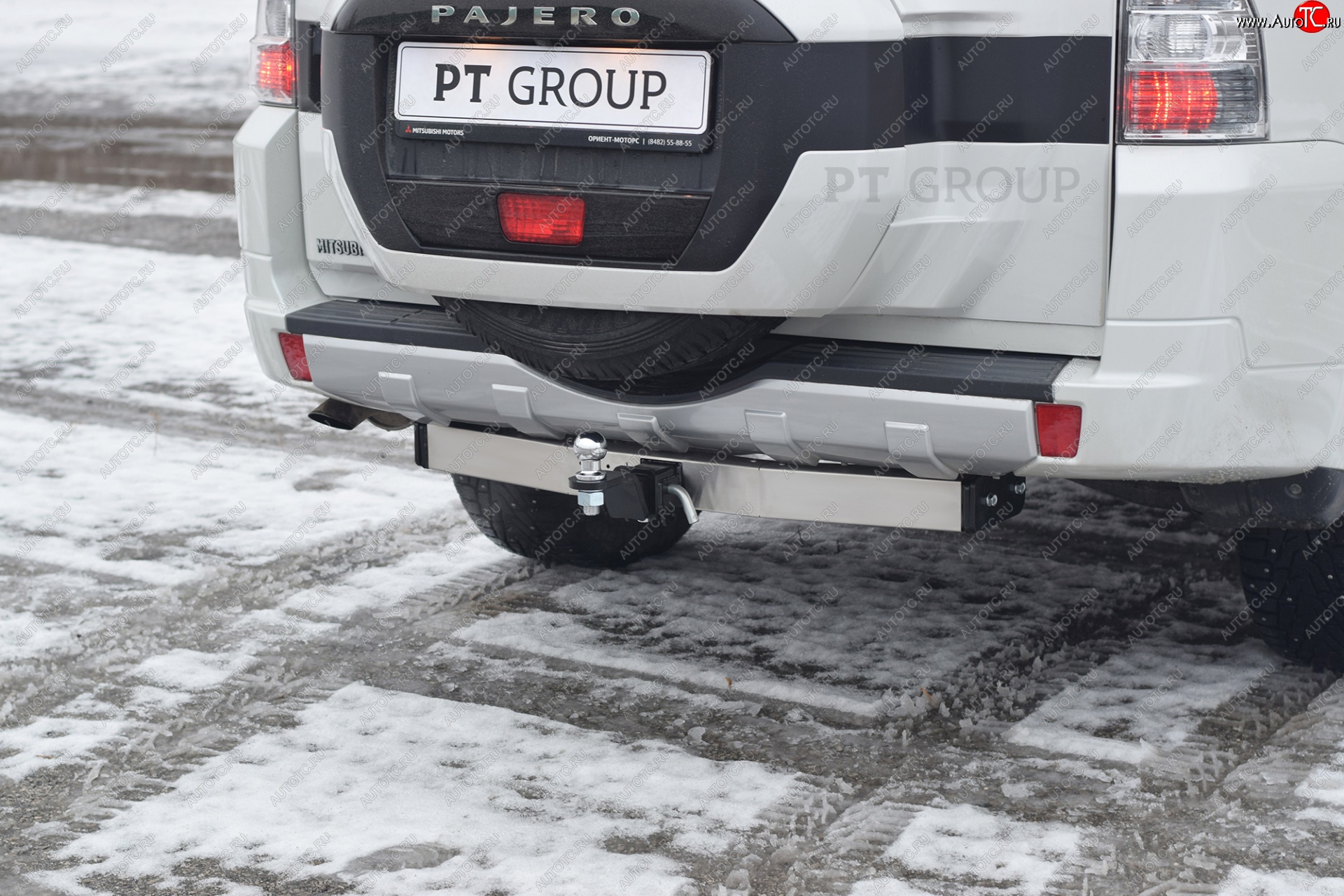 19 689 р. Фаркоп Petroil Tuning (съемный квадрат)  Mitsubishi Pajero  4 V90 (2014-2020) 2-ой рестайлинг  с доставкой в г. Керчь