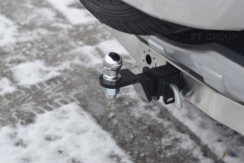 19 689 р. Фаркоп Petroil Tuning (съемный квадрат)  Mitsubishi Pajero  4 V90 (2014-2020) 2-ой рестайлинг  с доставкой в г. Керчь. Увеличить фотографию 3