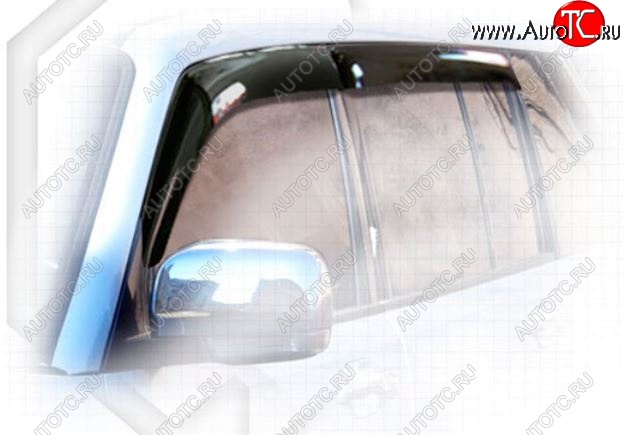 2 159 р. Дефлектора окон 5D CA-Plastiс Mitsubishi Pajero 3 V70 дорестайлинг (1999-2003) (Classic полупрозрачный, Без хром.молдинга)  с доставкой в г. Керчь