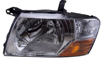 Левая фара SAT (евросвет) Mitsubishi Pajero ( 3 V70,  3 V60) (2003-2006) рестайлинг