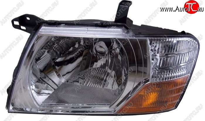 5 299 р. Левая фара SAT (евросвет)  Mitsubishi Pajero ( 3 V70,  3 V60) (2003-2006) рестайлинг  с доставкой в г. Керчь