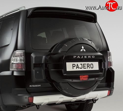 3 579 р. Чехол (кожух) запасного колеса Стандартный Mitsubishi Pajero 4 V90 дорестайлинг (2006-2011) (Неокрашенный)  с доставкой в г. Керчь