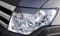 Реснички на фары Tuning-Sport Mitsubishi Pajero ( 4 V90,  4 V80) (2006-2015) дорестайлинг, 1-ый рестайлинг, 3 дв. 1-ый рестайлинг