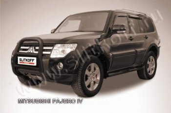 Кенгурятник d76 высокий Mitsubishi Pajero ( 4 V90,  4 V80) (2006-2015) дорестайлинг, 1-ый рестайлинг, 3 дв. 1-ый рестайлинг