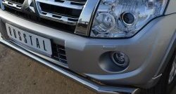 15 999 р. Одинарная защита переднего бампера диаметром 63 мм SLITKOFF  Mitsubishi Pajero ( 4 V90,  4 V80) (2011-2015) 1-ый рестайлинг, 3 дв. 1-ый рестайлинг  с доставкой в г. Керчь. Увеличить фотографию 2