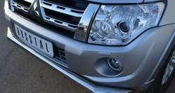 17 599 р. Одинарная защита переднего бампера диаметром 76 мм SLITKOFF  Mitsubishi Pajero ( 4 V90,  4 V80) (2011-2015) 1-ый рестайлинг, 3 дв. 1-ый рестайлинг  с доставкой в г. Керчь. Увеличить фотографию 2