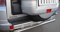 15 899 р. Одинарная защита заднего бампера из трубы диаметром 63 мм SLITKOFF  Mitsubishi Pajero  4 V90 (2006-2011) дорестайлинг  с доставкой в г. Керчь. Увеличить фотографию 3