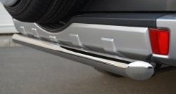15 899 р. Одинарная защита заднего бампера из трубы диаметром 63 мм SLITKOFF  Mitsubishi Pajero  4 V90 (2006-2011) дорестайлинг  с доставкой в г. Керчь. Увеличить фотографию 4