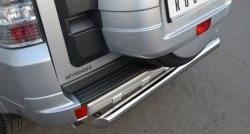 16 999 р. Одинарная защита заднего бампера из трубы диаметром 76 мм SLITKOFF  Mitsubishi Pajero  4 V90 (2006-2011) дорестайлинг  с доставкой в г. Керчь. Увеличить фотографию 2