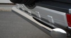 16 999 р. Одинарная защита заднего бампера из трубы диаметром 76 мм SLITKOFF  Mitsubishi Pajero  4 V90 (2006-2011) дорестайлинг  с доставкой в г. Керчь. Увеличить фотографию 3
