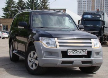 32 999 р. Бампер передний Broomer Design Mitsubishi Pajero 4 V80 дорестайлинг (2006-2011) (Неокрашенный)  с доставкой в г. Керчь. Увеличить фотографию 3
