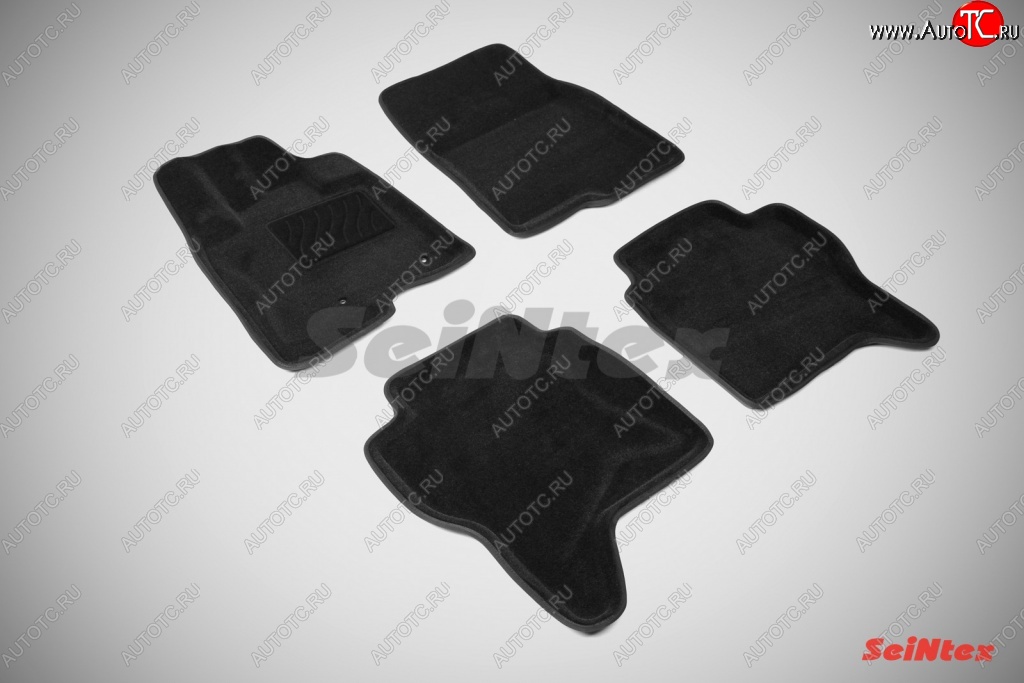 5 899 р. Износостойкие коврики в салон 3D MITSUBISHI PAJERO IV черные (компл)  Mitsubishi Pajero ( 4 V90,  4 V80) (2006-2015) дорестайлинг, 1-ый рестайлинг, 3 дв. 1-ый рестайлинг  с доставкой в г. Керчь