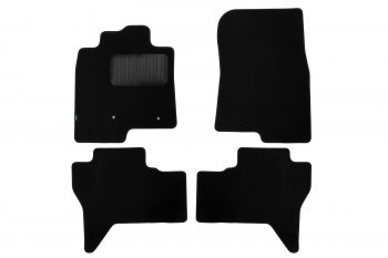 Текстильные коврики салона Klever Premium Mitsubishi Pajero ( 4 V90,  4 V80) (2006-2015) дорестайлинг, 1-ый рестайлинг, 3 дв. 1-ый рестайлинг (Черные)