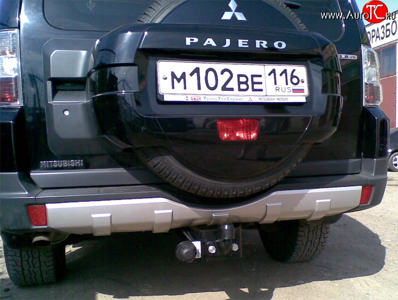 8 459 р. Фаркоп (3 дв.) NovLine Mitsubishi Pajero 4 V80 3 дв. 1-ый рестайлинг (2011-2014)  с доставкой в г. Керчь