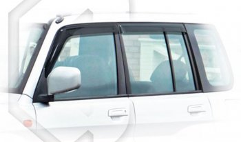 1 999 р. Дефлектора окон (двигатель 2 л.) CA-Plastic  Mitsubishi Pajero iO (1998-2007) (серия Classic полупрозрачный, Без хром.молдинга)  с доставкой в г. Керчь. Увеличить фотографию 2